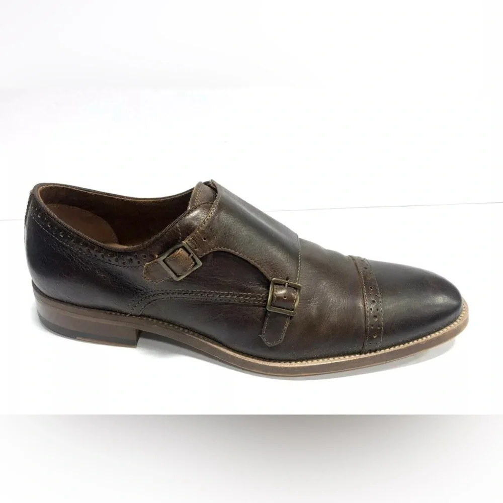 Aldo, Unerrallan, Men’s Brown Leather Oxford Dress Shoes, Size 10.5M